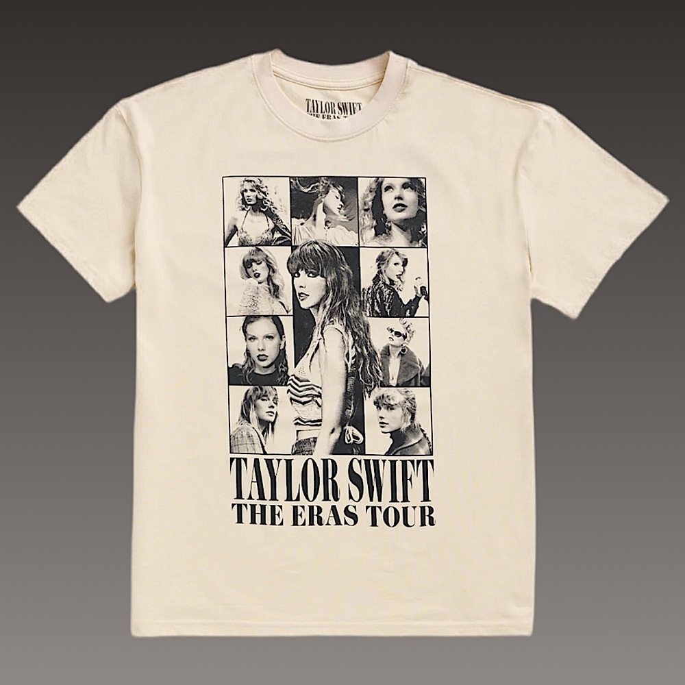 NWT TAYLOR SWIFT | THE ERAS TOUR US DATES BEIGE T-SHIRT 3XL‎